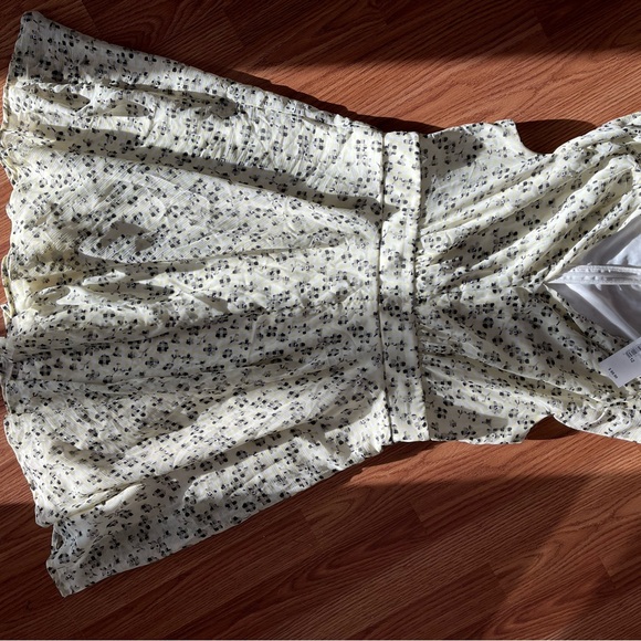 NWT Cute Black/Yellow/White Floral, sheer outer layer dress, Sz 12 fr Ricki’s - Picture 3 of 10